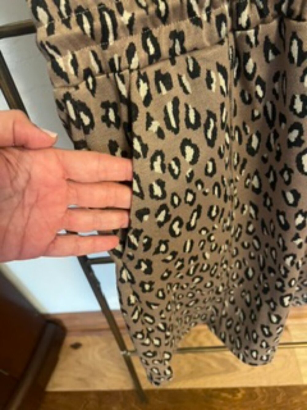 Entro leopard print short knit dress New with Tags - Picture 3 of 4